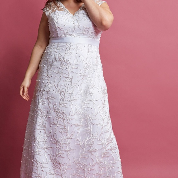 Modcloth NWT Romantic Revelries Maxi Wedding Dress - Picture 5 of 6